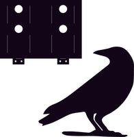 Black Crow – Metal Trailer Hitch Cover