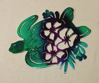 Turtle with hibiscus