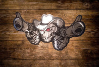 Skeleton Sheriff Layered Art piece