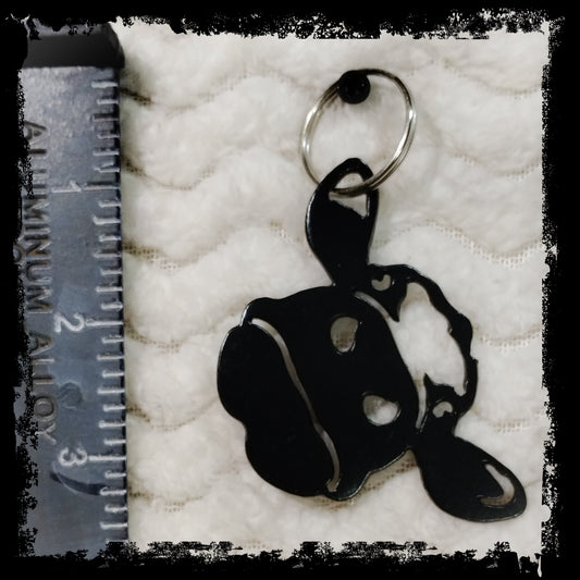 Cow Metal Keychain