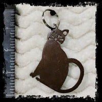 Cat Metal Keychain