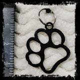 Paw Print Metal Keychain