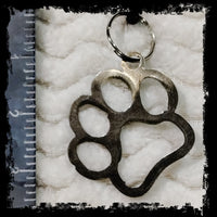 Paw Print Metal Keychain