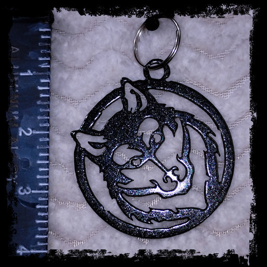 Husky Metal Keychain