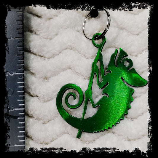 Chameleon Metal Keychain