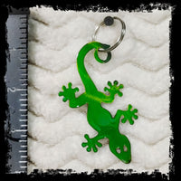 Gecko Metal Keychain