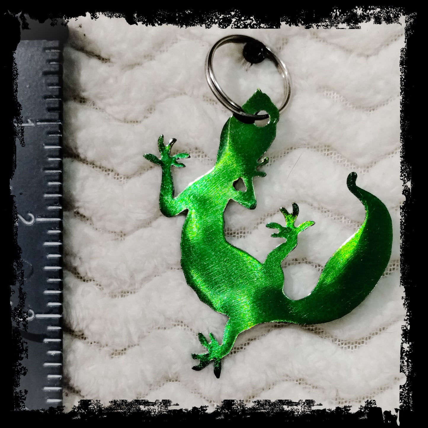 Leopard Gecko Metal Keychain