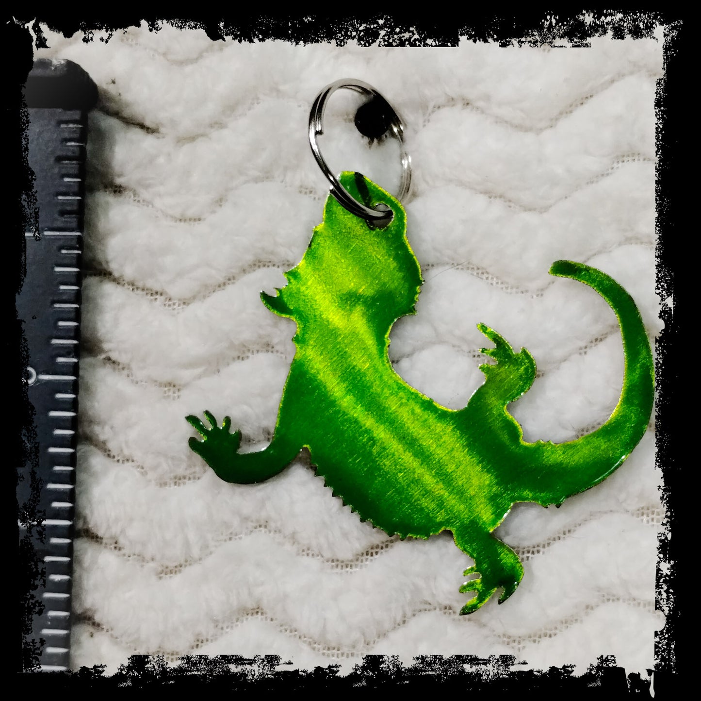 Bearded Dragon Metal Keychain