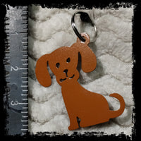 Cute Doggy Metal Keychain