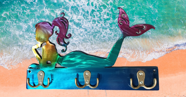 Mermaid keychain holder