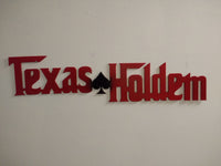 Texas Hold’em – Metal Poker Wall Art