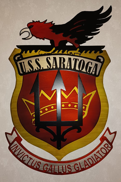 USS Saratoga Layered Piece