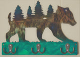 Bear with Trees  Key Chain-Dog Leash Hanger