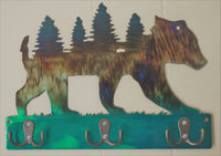 Bear with Trees  Key Chain-Dog Leash Hanger