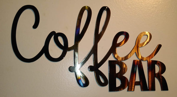 Coffee Bar Metal Wall Art