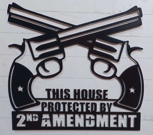 This House Protected by 2nd Amendment sign