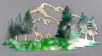Mama Deer and Fawn in Mountains