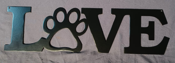 Dog Paw Print Love magnet