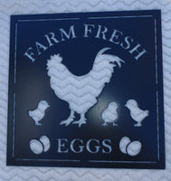 Farm Fresh Eggs – Metal Wall Art