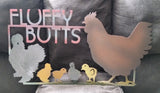 Fluffy Butts Coop Metal Sign