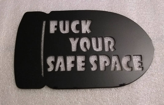 Fuck your safe space bullet fridge magnet