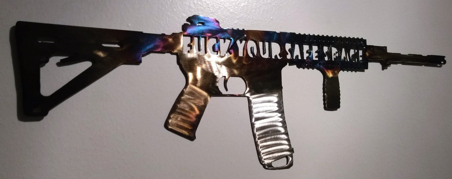 F*ck Your Safe Space metal wall art