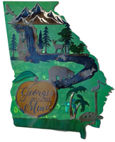 Georgia on my Mind Layered Metal Wall Art