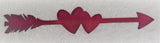 Love Arrow with Hearts fridge magnet