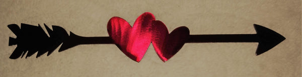 Love Arrow with Hearts fridge magnet