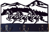 Horses Running Keychain Holder, Bridal Hanger, Bridal Rack
