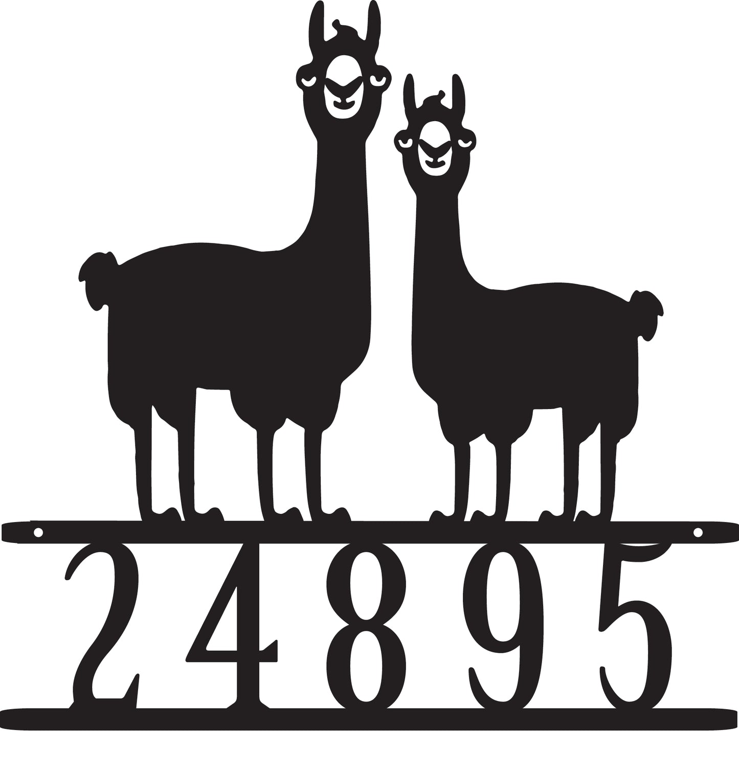 Peronsalized Lama Address Plaque