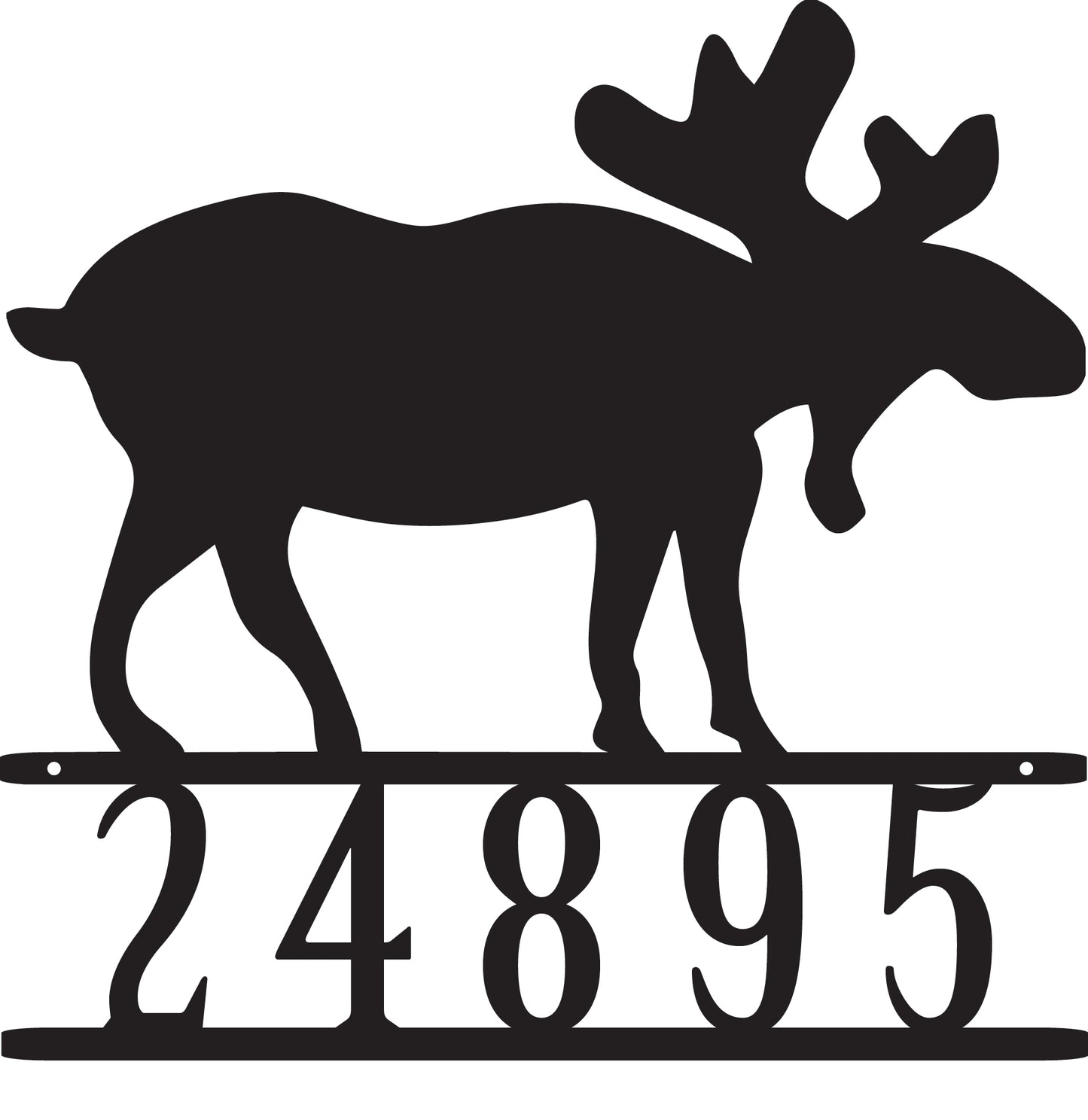 Moose Address Sign (Personalize your own)