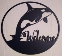 Orca Welcome Sign