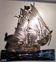 Pirate Ship Metal Wall Art