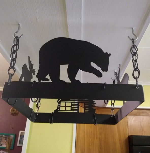 Forest themed Pot & Pan Hanger