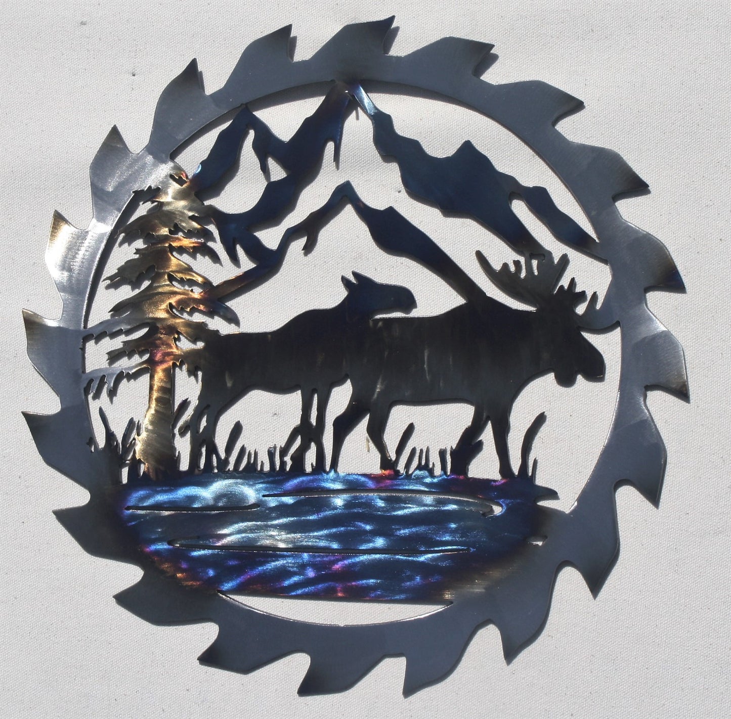 Saw Blade Moose artwork