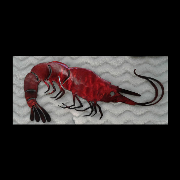 Shrimp Metal Wall Art