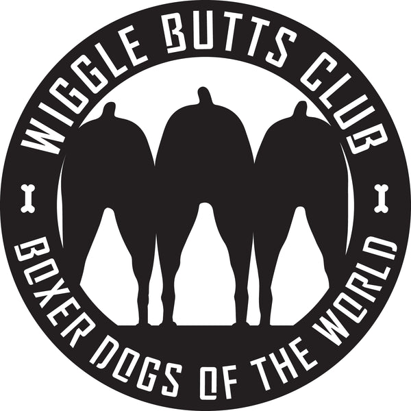 Wiggle Butts Club Metal Wall Art – Boxer Dog Butts