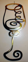 Wine Glass Metal Wall Art