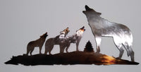 Wolf and 3 Pups